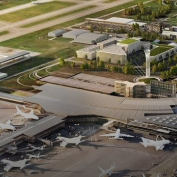 새로운 국내 제트기 터미널